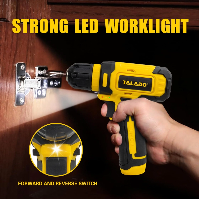 8V Mini Cordless Drill Type C Fast Charge Үй Power Drill