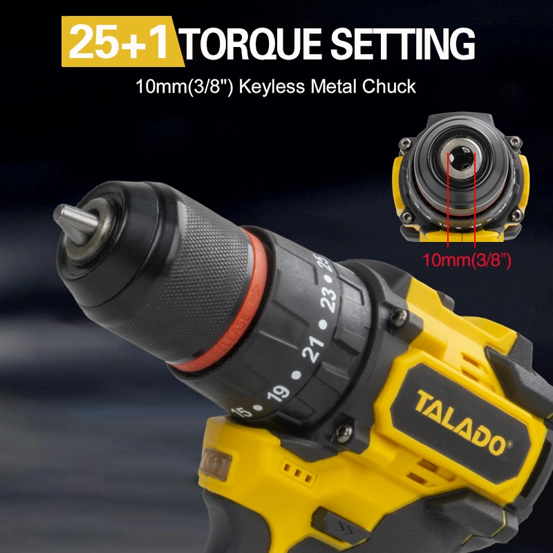 16.8V Brushless Cordless Drill 35N.M жогорку моменттүү колдук бургулоочу үйдү өз алдынча оңдоо үчүн